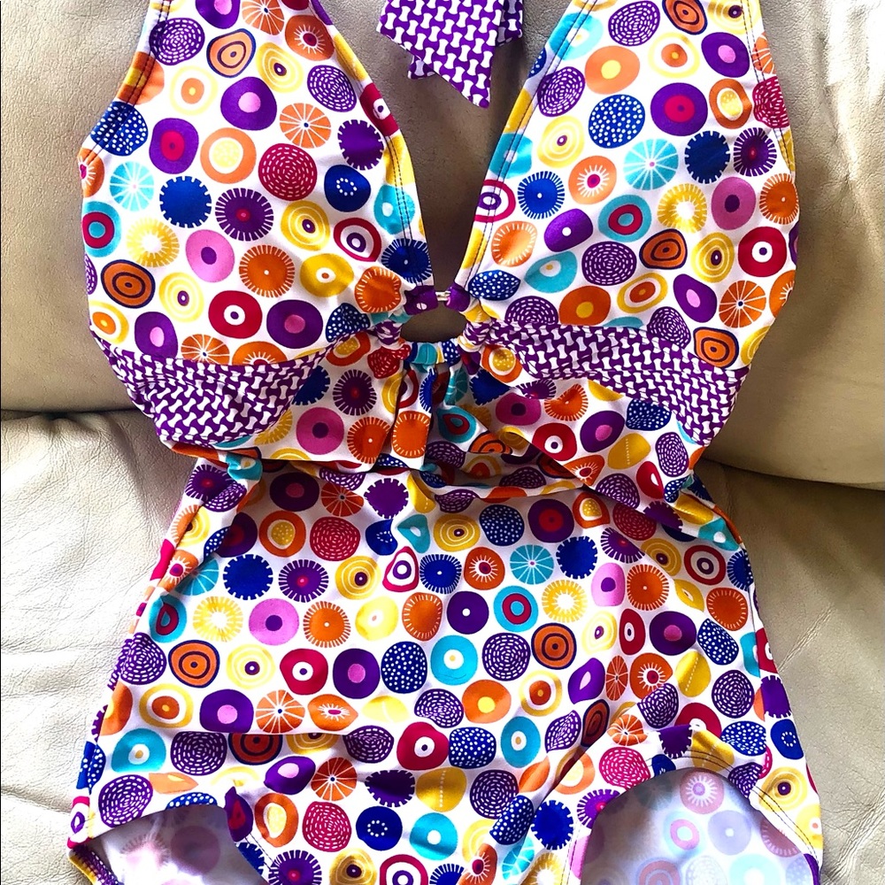 NEW fun Multi-color pattern ONE-PIECE